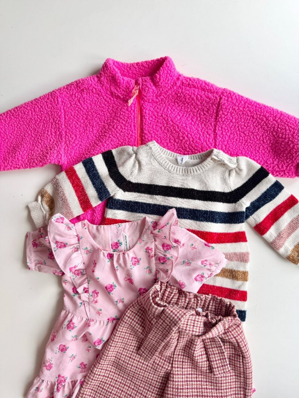 4 Piece 12-18M Baby Lot - GAP Sweater & Dress, JANIE & JACK Dress, Zara Pants
